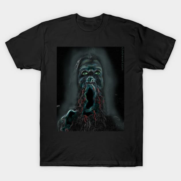 SMOKE JAW / ASHES INSIDE T-Shirt by Chad Rev Art